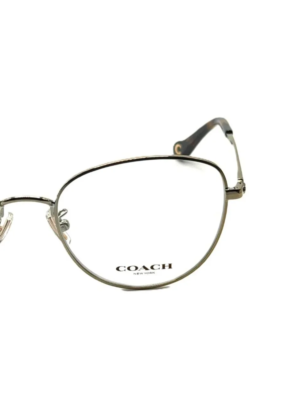 NEW COACH HC 5137 9005 Shiny Light Gold Women Eyeglasses 53mm 18 140 - Picture 2 of 6